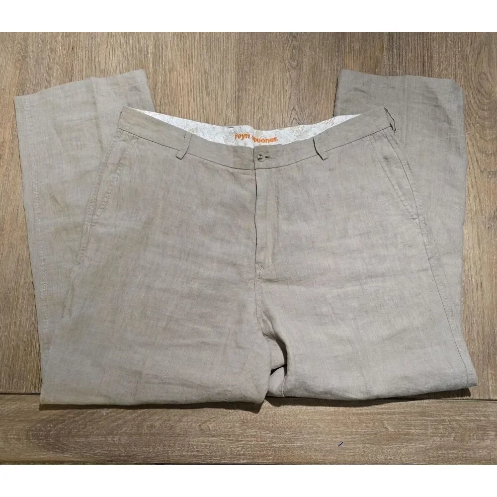 Reyn Spooner‎ Mens linen Chino Pants 36x29